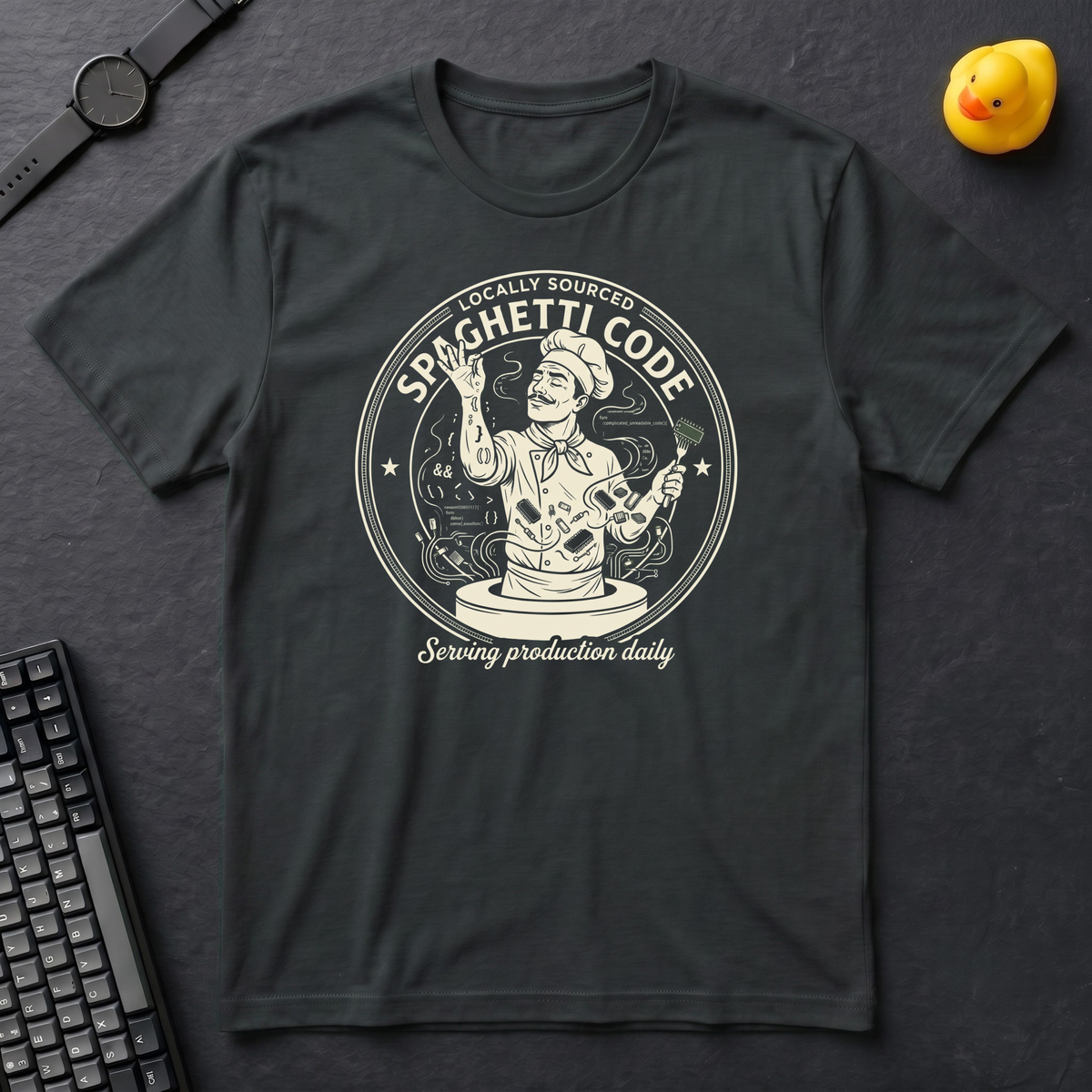 Locally Sourced Spaghetti Code T-Shirt