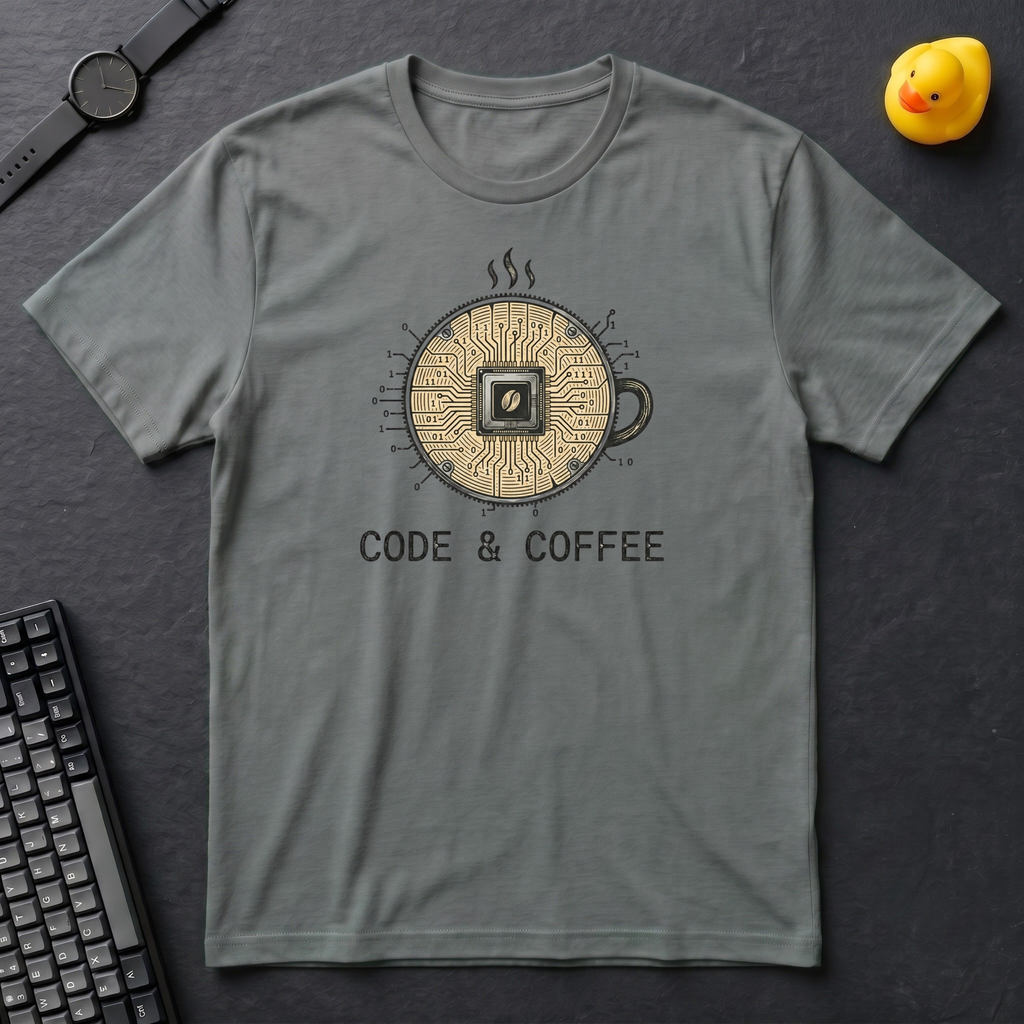 Code And Caffeine Chip T-Shirt