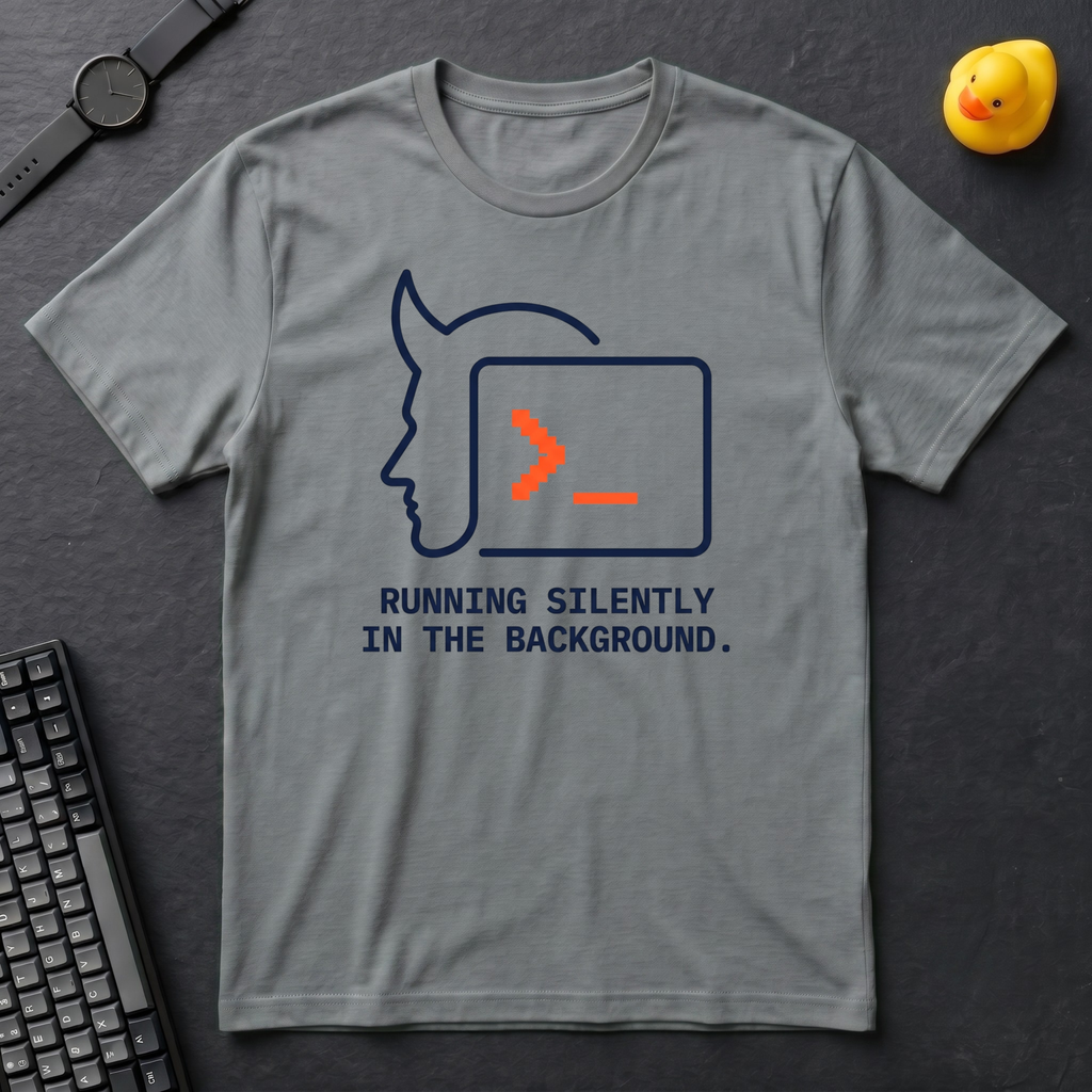 Daemon Running Silently T-Shirt