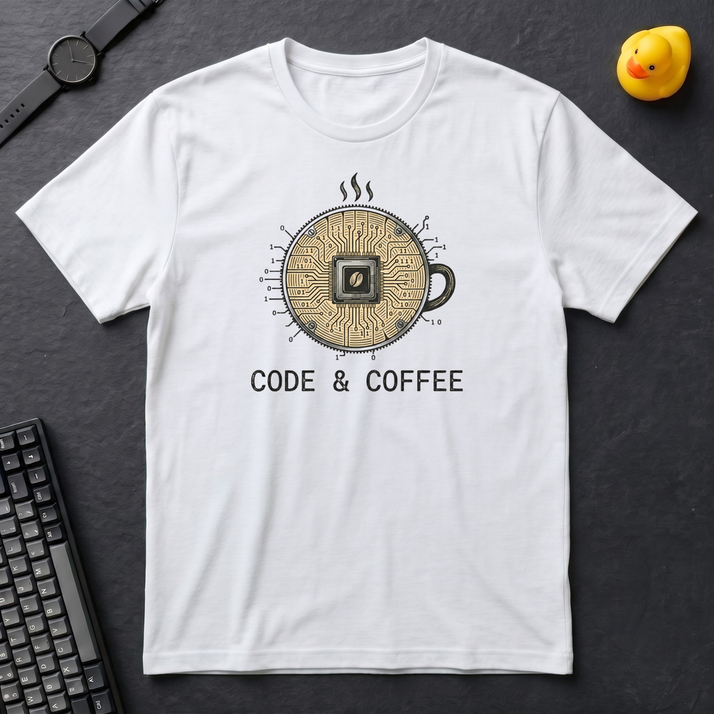 Code And Caffeine Chip T-Shirt