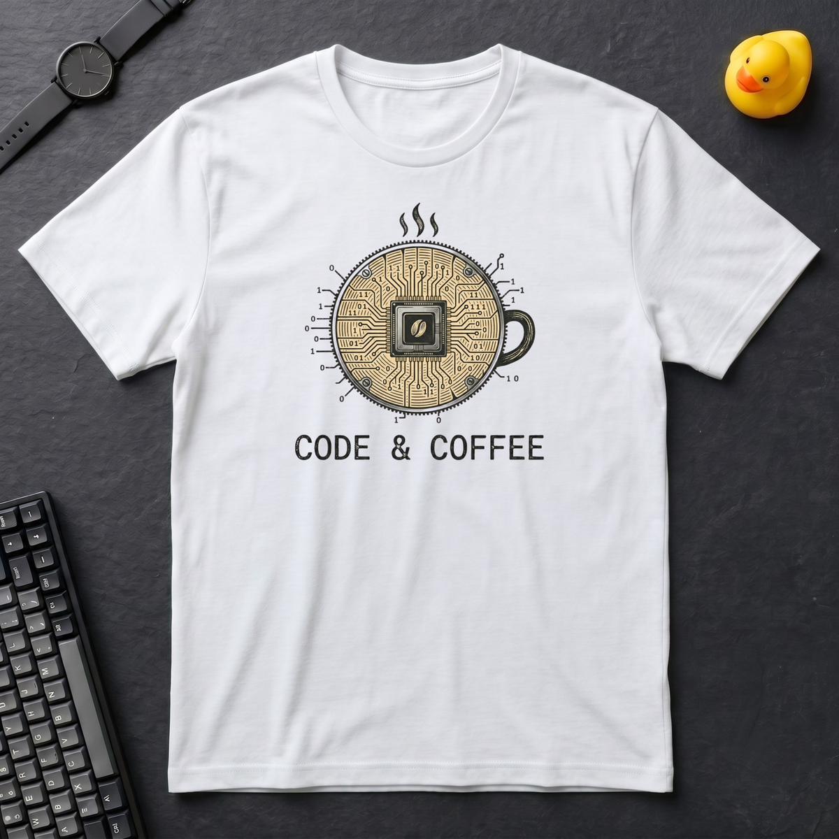 Code And Caffeine Chip T-Shirt