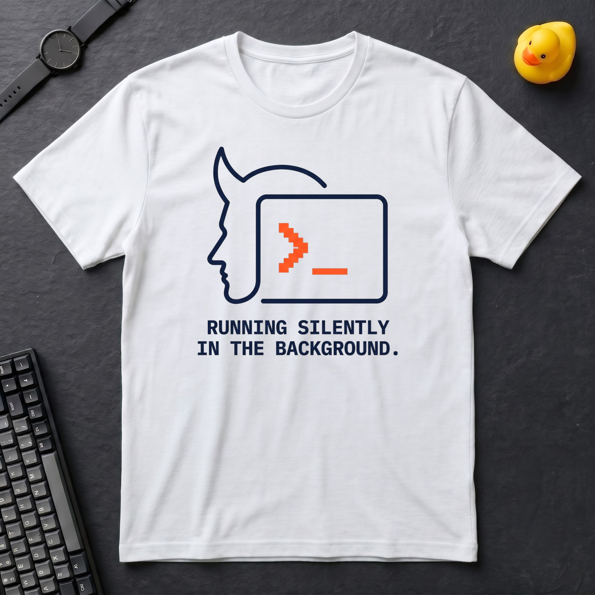 Daemon Running Silently T-Shirt